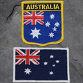 Australia Patch Set - Australian Flag Badge, Tasmania, Perth, Sydney (Iron On)