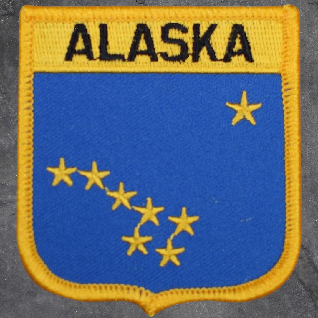 Alaska Patch Set - Husky, AK Badge, Sled Dog, Wolf, Anchorage, Iditarod(Iron On)