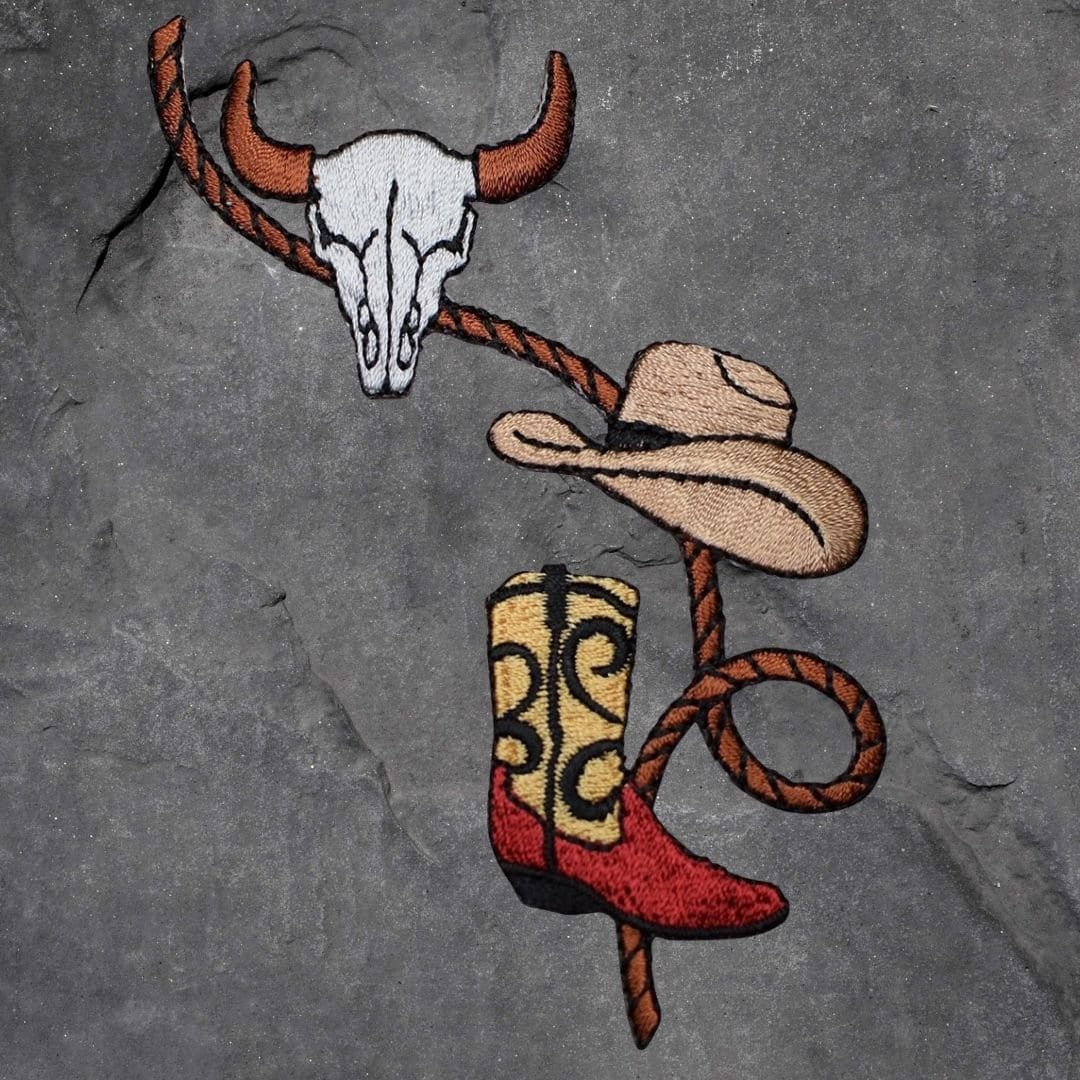 Wild West Patch Set - Western, Cowboy, Cactus, Horseshoe, Dreamcatcher(Iron On)