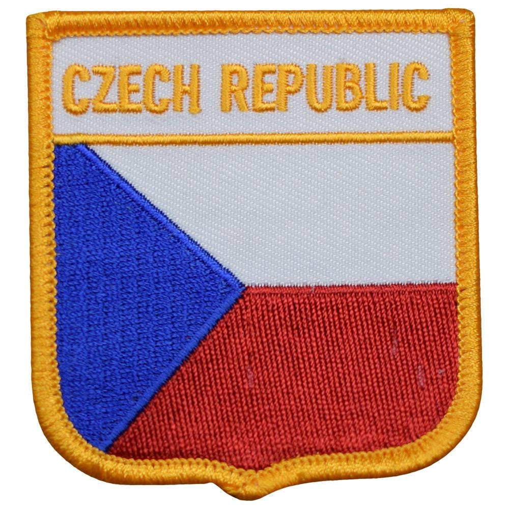 Czech Republic Patch - Europe, Czechia, Prague, Applique (Iron On)