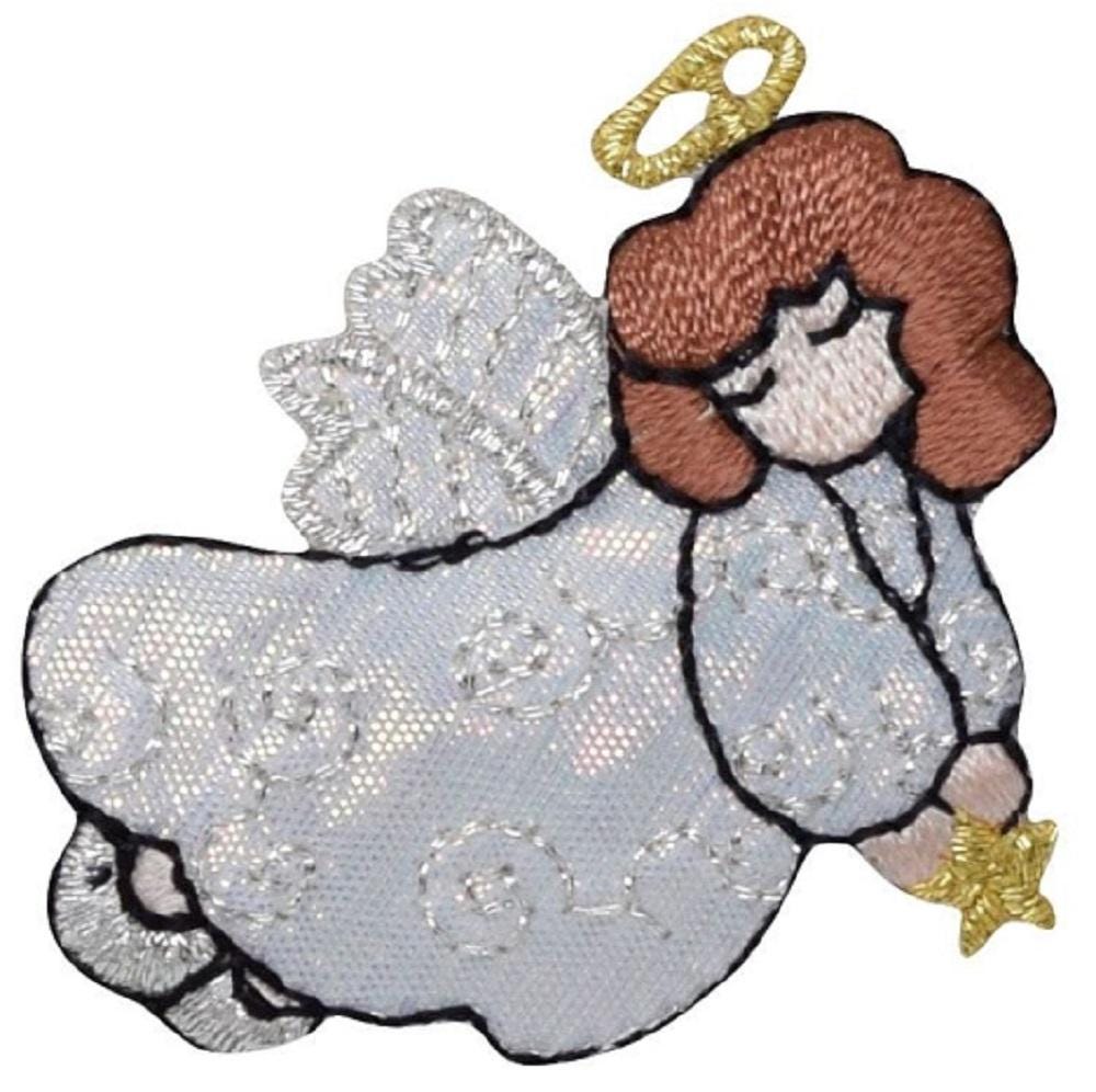Angel Patch - Embroidered Religious Badge (Iron On)