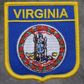 Virginia Patch - Embroidered Flag, Shield, Badge (Iron On)
