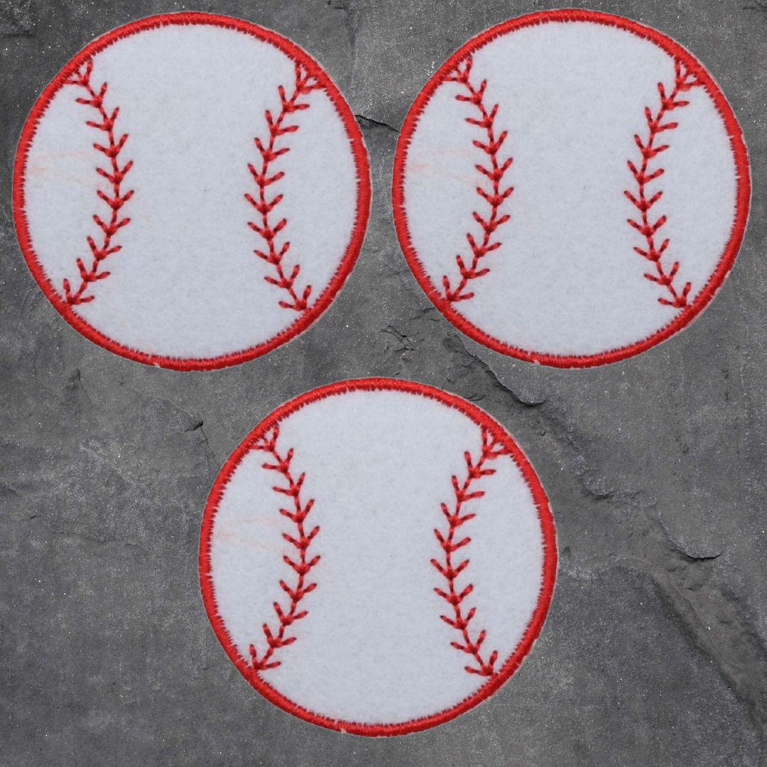 Baseball Patch Set - 3 Pack, Sports, Ball Game, Applique (Iron On)