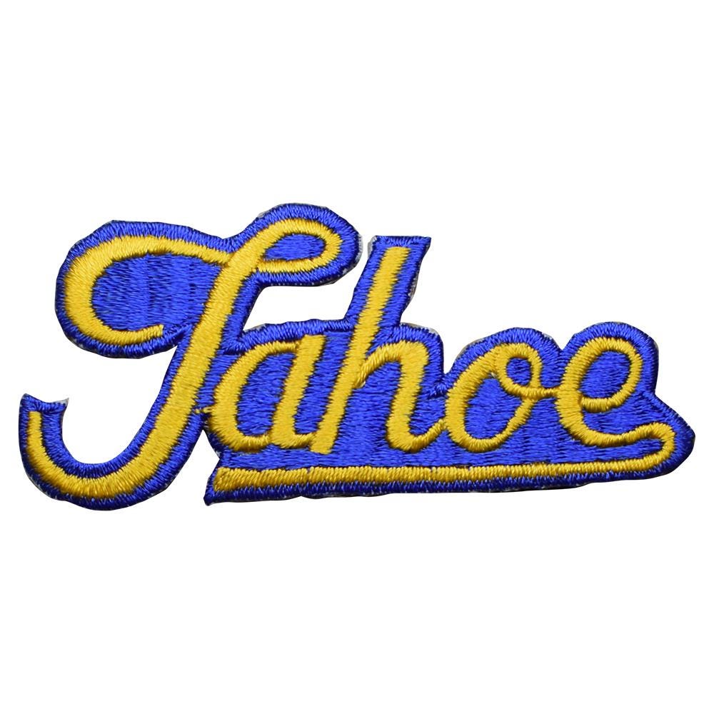 Tahoe Patch - Embroidered California, Lake Tahoe, Nevada (Iron On)