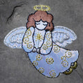 Angel Patch - Embroidered Religion, Faith, Halo, Wings Badge (Iron On)