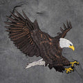 Bald Eagle Patch - Embroidered Applique American, Bird of Prey (Iron On)